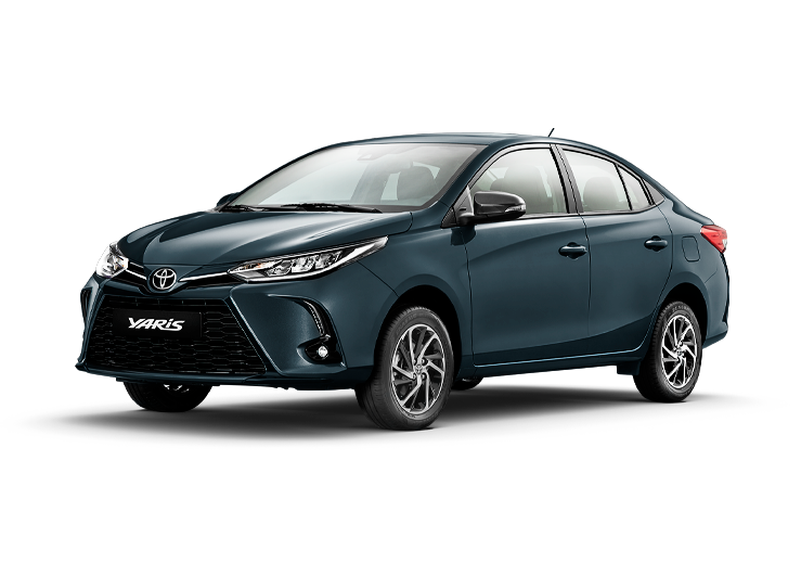 yaris sedan azul grisaceo