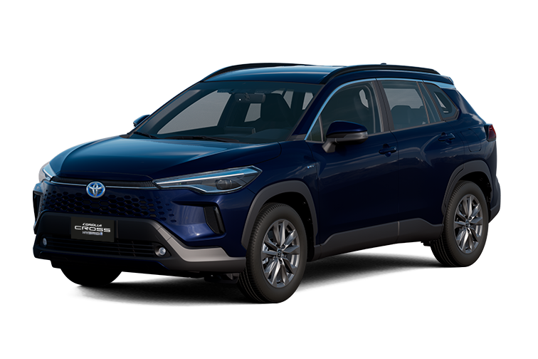 corolla cross azul metalico