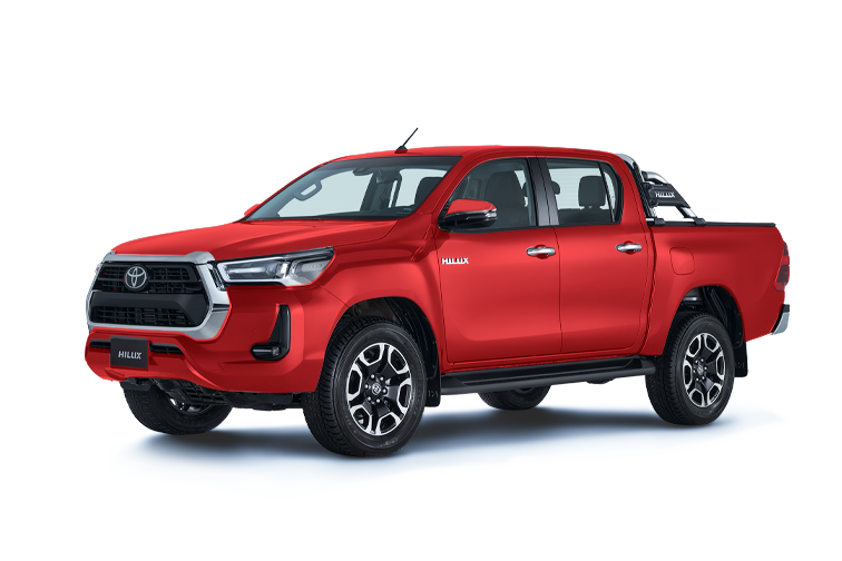 hilux rojo metalico