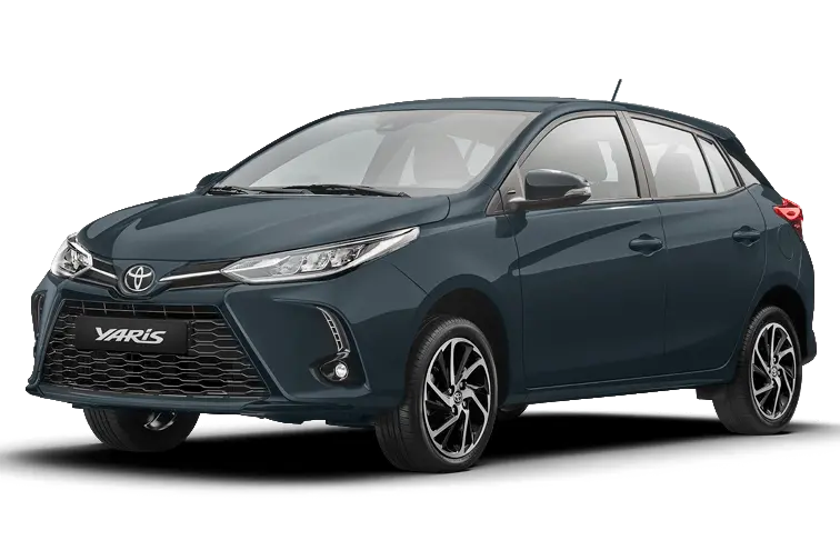 yaris azul grisaceo